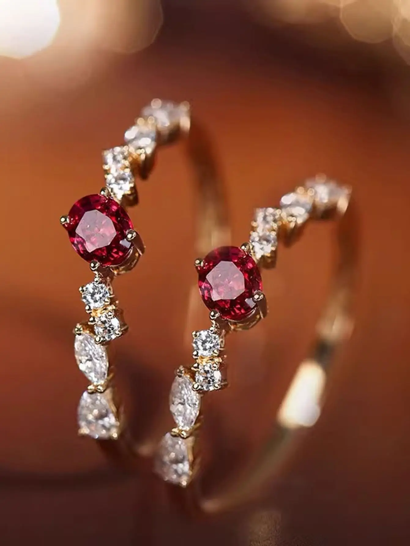 Темно-красная пряжа из серебра 925 пробы. Алмазный голубь Кровь Рубин кольцо с