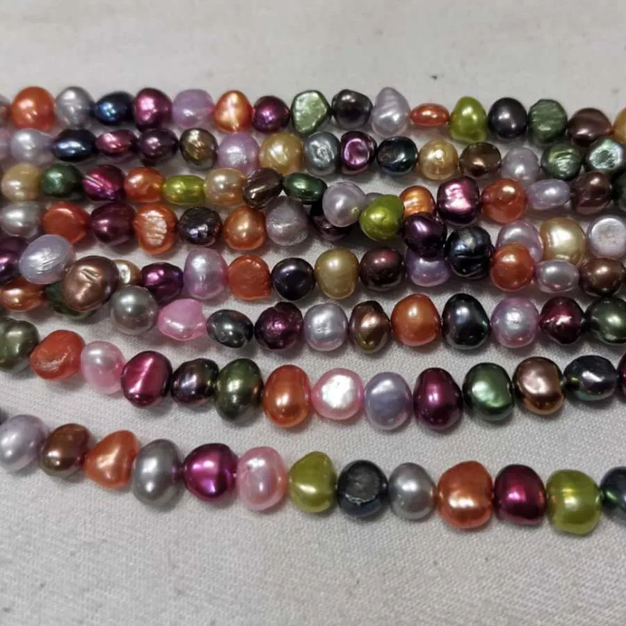 wholesale 20 strings nugget freshwater cultured pearl baroque beads multi-colours | Украшения и аксессуары