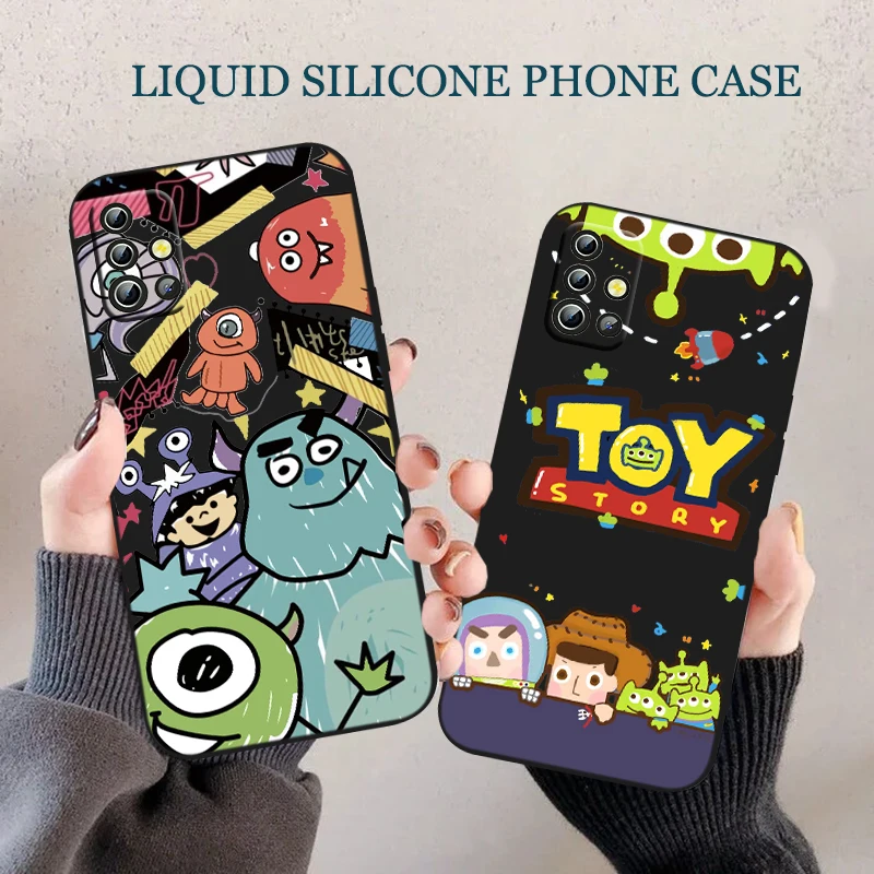 

Disney Toy Story Phone Case For OPPO Reno 7 6 SE Z Find X5 X3 X2 Neo Lite Pro Liquid Rope Silicone Funda Cover Soft Back Capa