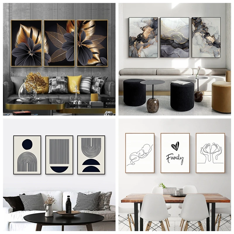 

Abstract Fashion Posters Canvas Painting Wall Art Pictures Living Room Loft Decor Minimalist Nordic Boho Decor Geometry Poster