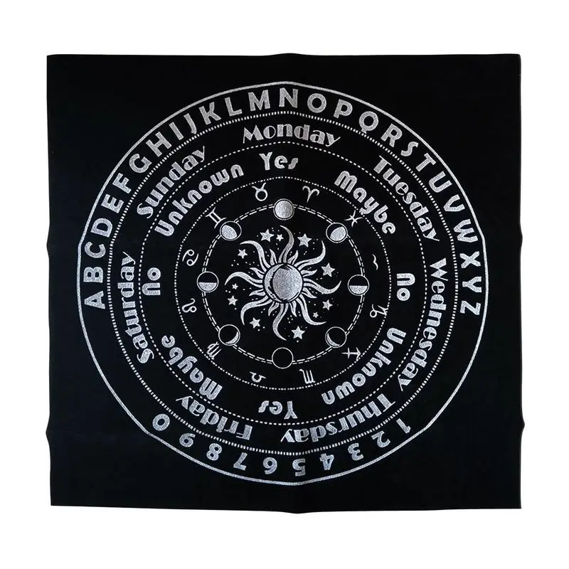 

Tarot Tablecloth 11.81*11.81in Tarot Card Cloth For Spread Altar Supplies Tarot Cloth Tarot Reading Accessories Astrology Tarot