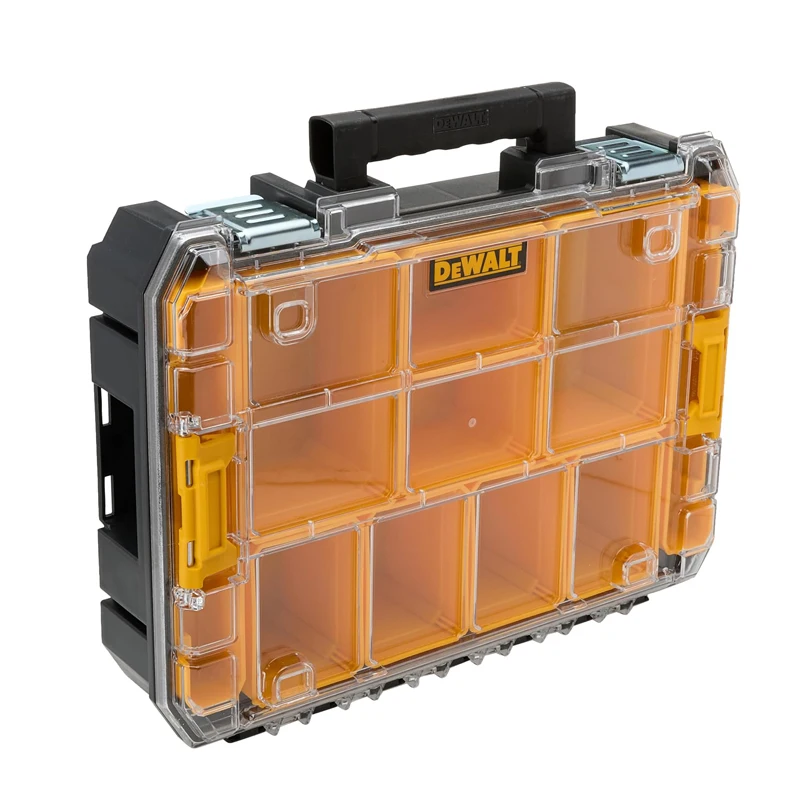 DEWALT ‎ DWST82968 TSTAK IP54 Органайзер Водонепроницаемый пылезащитный портативный штабелируемый прозрачный ящик для хранения аксессуаров для инструментов