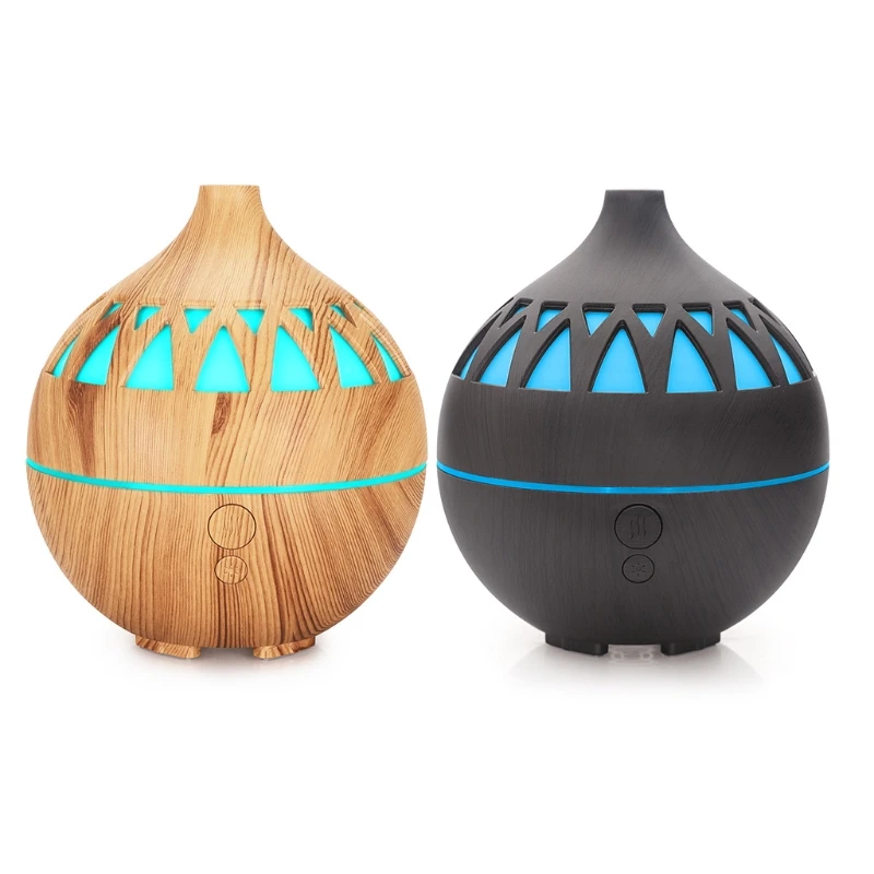

Электрический увлажнитель воздуха, Ароматический диффузор эфирного масла, ультразвуковой увлажнитель воздуха с текстурой древесины, мини-...