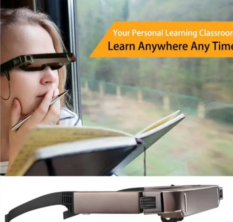 

Vision 800 Smart Android WiFi Glasses Wide Screen Portable Video 3D Glasses Private Theater with Bluetooth-compatible Camera