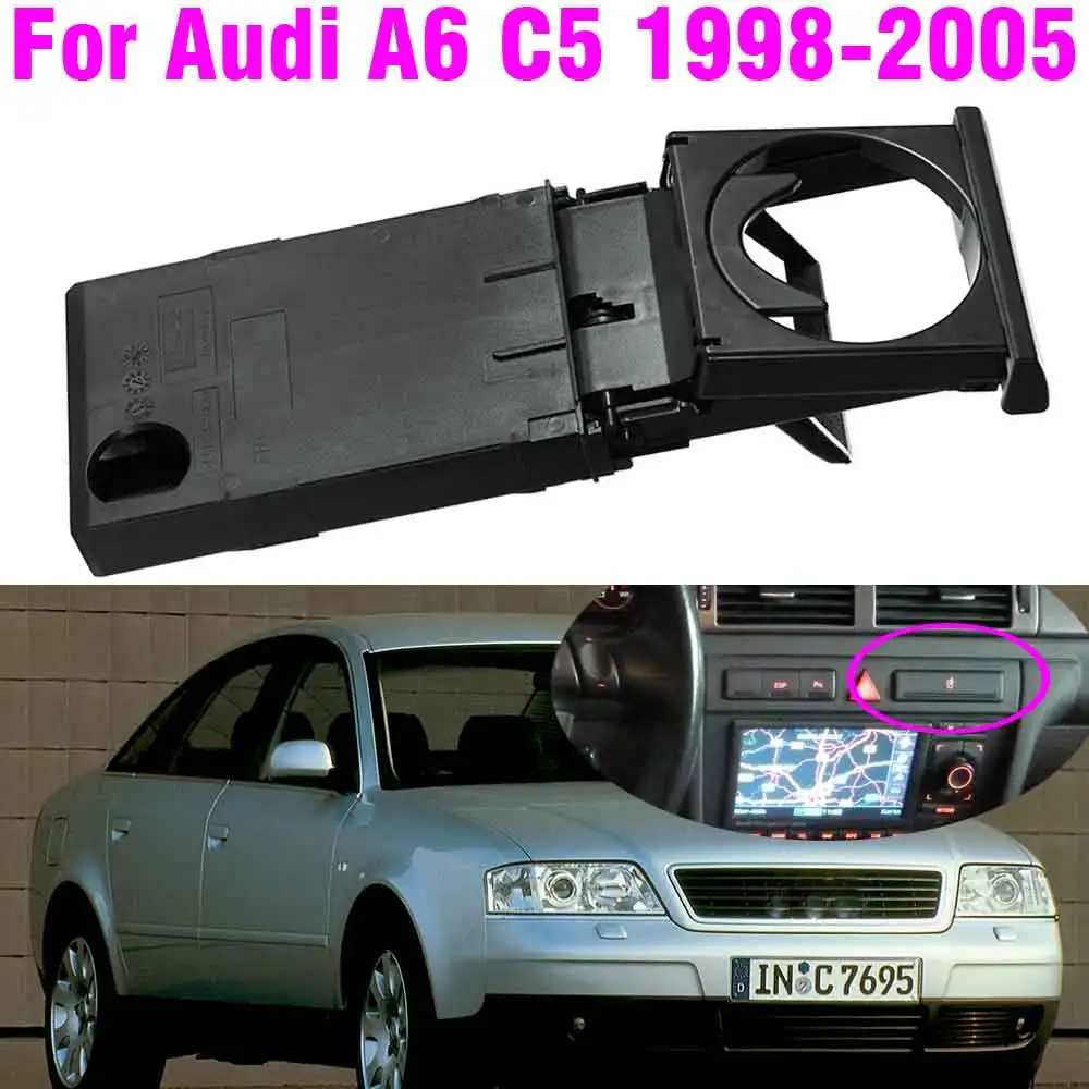

4B0862534D Stretch Fold Cup Holder For Audi A6 C5 1998-2004 Car Accessories Sliding Type Bracket