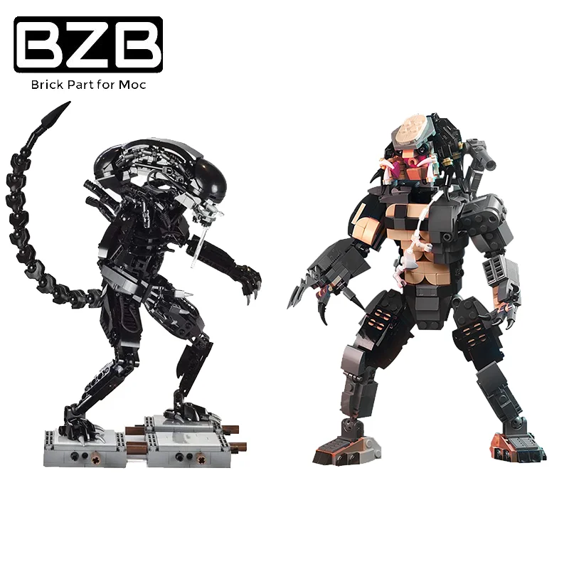 

BZB MOC экшн-кукла планет Хищник креативные строительные блоки Mecha модель детские игрушки для мальчиков DIY Кирпичи детали лучший подарок на ден...
