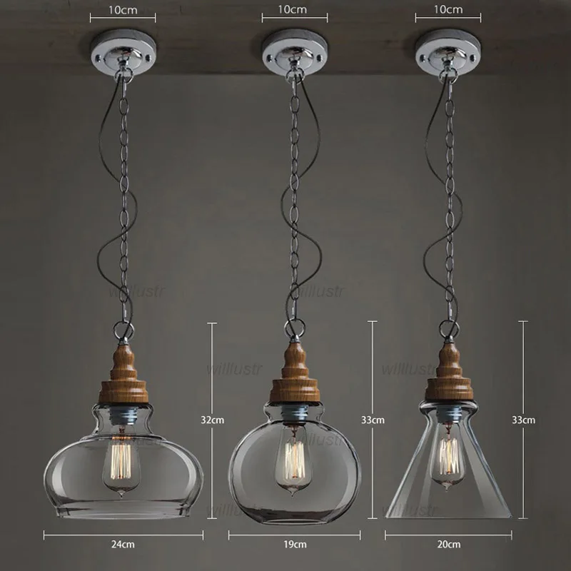 Металлический подвесной светильник под дерево из прозрачного стекла для отеля