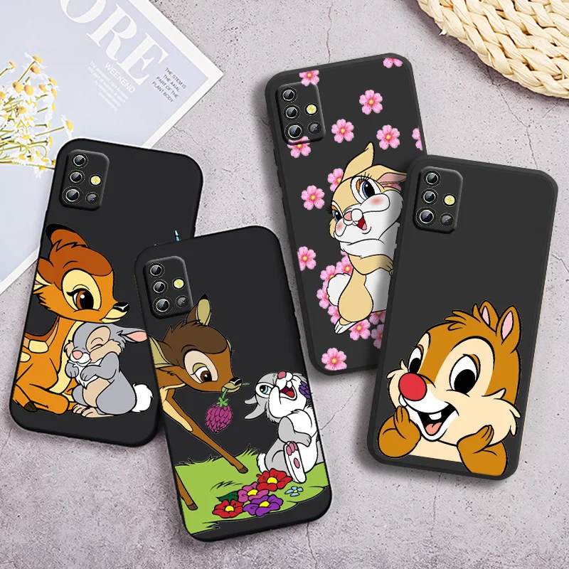 

Cute Bambi Disney Phone Case For Samsung Galaxy A90 A80 A70 S A60 A50S A30 S A40 S A2 A20E A20 S A10S A10 E Black Funda Cover
