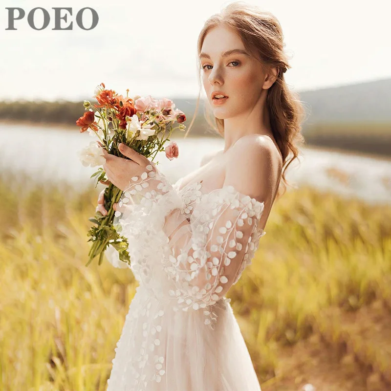 

Charming A-LINE Wedding Dress For Women Sweetheart Backless Appliques Bridal Dress Floor-Length Court Train Robe De Mariee