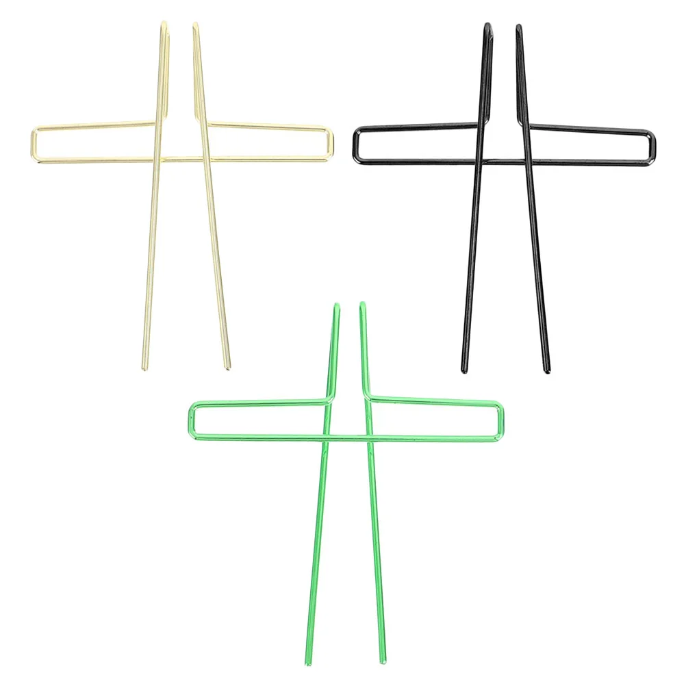 

3Pcs Manual Page Fixing Clip Steel Book Page Anchor Book Page Holder