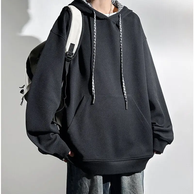 

Мужская толстовка с капюшоном «гусиные лапки», контрастных цветов