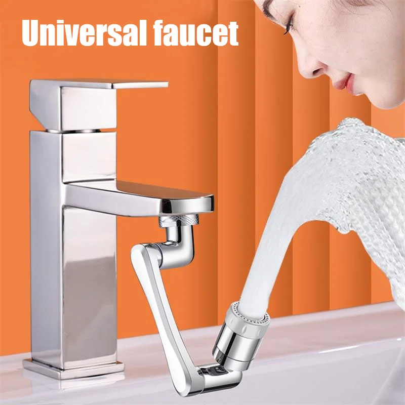 

Universal 1440 ° Swivel Robotic Arm Swivel Extension Faucet Aerator Splash Filter Kitchen Faucets Bubbler Nozzle Robotic Arm