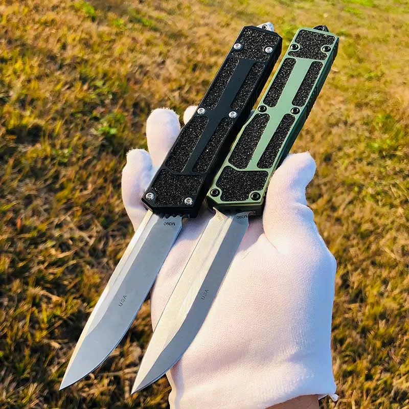 

Outdoor Microtech Beetle 2 Aero Aluminum Oxide T6061 Handle M390 Powder Steel Blade Camping Self-Defense Pocket Knife Tool