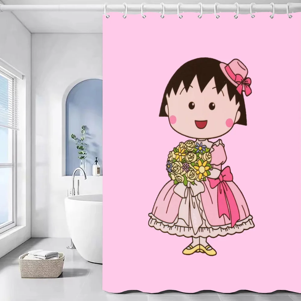 C-Chi-bi Maruko Занавеска Для Душа Ванной Комнаты Водостойкая Современный Стиль