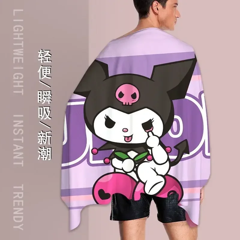 Sanrio серии Kuromi аниме полотенца большого размера женские большие оберточные