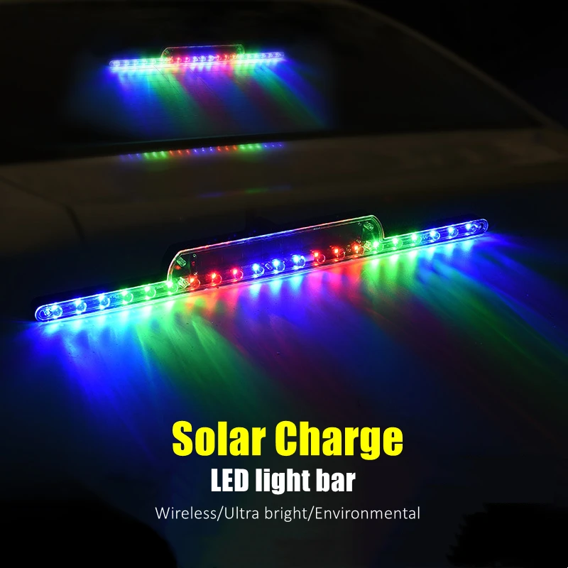 Беспроводсветодиодный Светодиодная лента RGB на солнечной батарее для