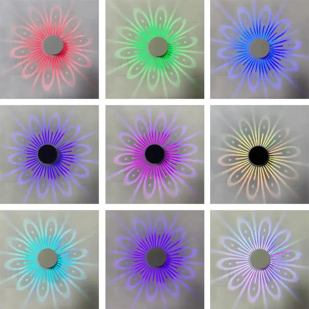 

Светодиодные Настенные светильники Rgb с дистанционным управлением, прикроватная лампа для спальни, фоновое украшение для телевизора, 3 Вт