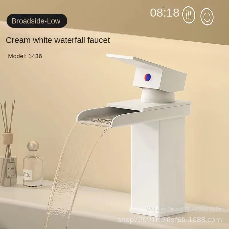 Светодиодный-Licht Wasserfall Wasserhahn Waschbecken unter becken Haushalt Hei Dr.