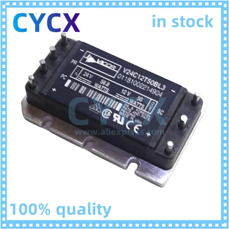 Модуль питания V24C12T50BL3 V24C12T100B2 V24C3V3T50BL3 V300C12E150BG V300A36T500BL V300C12T150BL