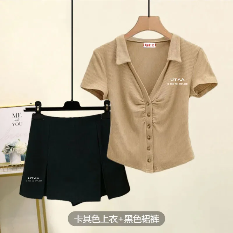 Women's Golf Apparel Golf Short Skirt Golf Shorts Golf Set 23 Women's Golf Apparel New Product Skirt Two Piece Set Women's Golf