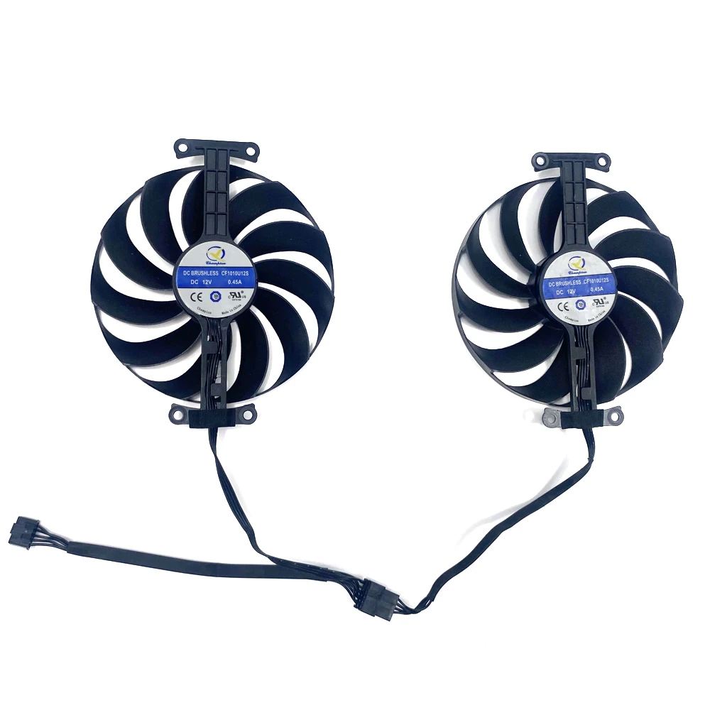 Кулер для графической карты ASUS Radeon Dual RX 6600 6600XT 6700XT 5 контактов 95 мм 2 шт.