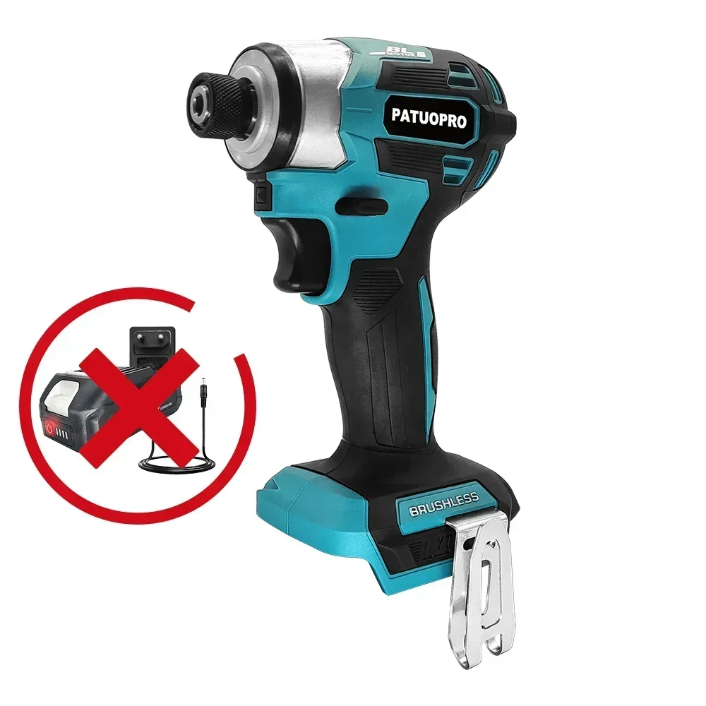 

PATUOPRO Беспроводная ударная отвертка-дрель 1/4", для аккумулятора Makita 18В