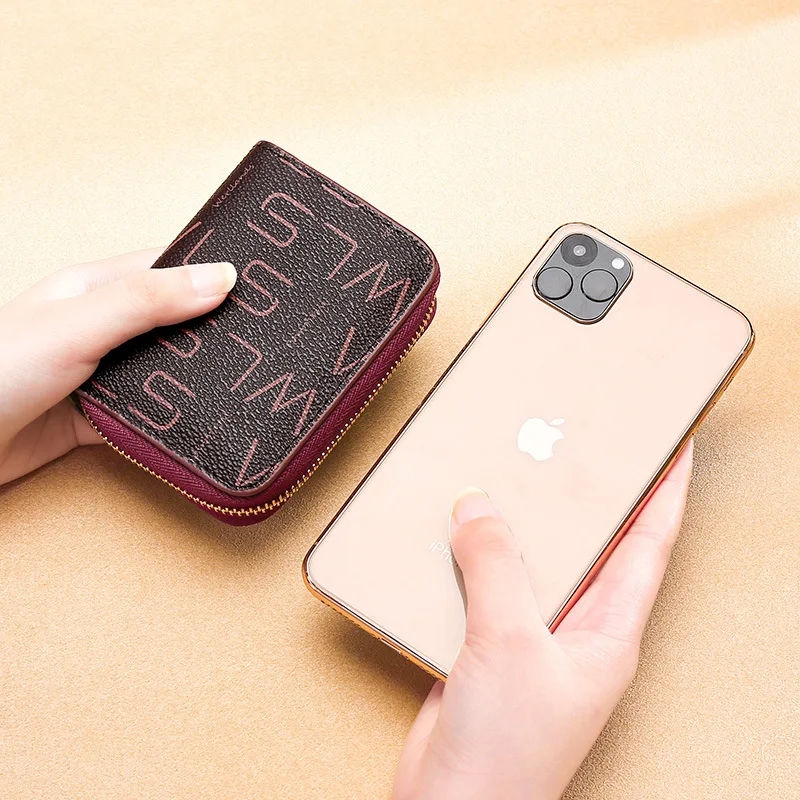 НОВЫЙ женский короткий кошелек маленький модный роскошный брендовый кожаный