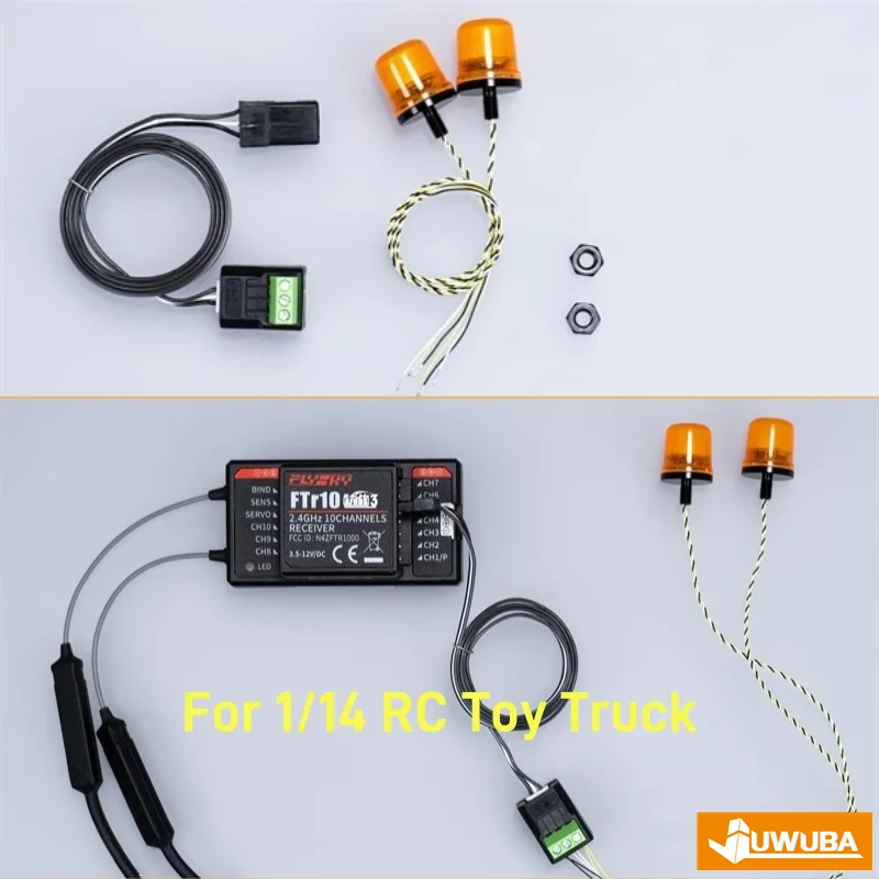 1:14th радиоуправляемая модель Φ лампа освещения для 1/14 Tamiya Радиоуправляемый