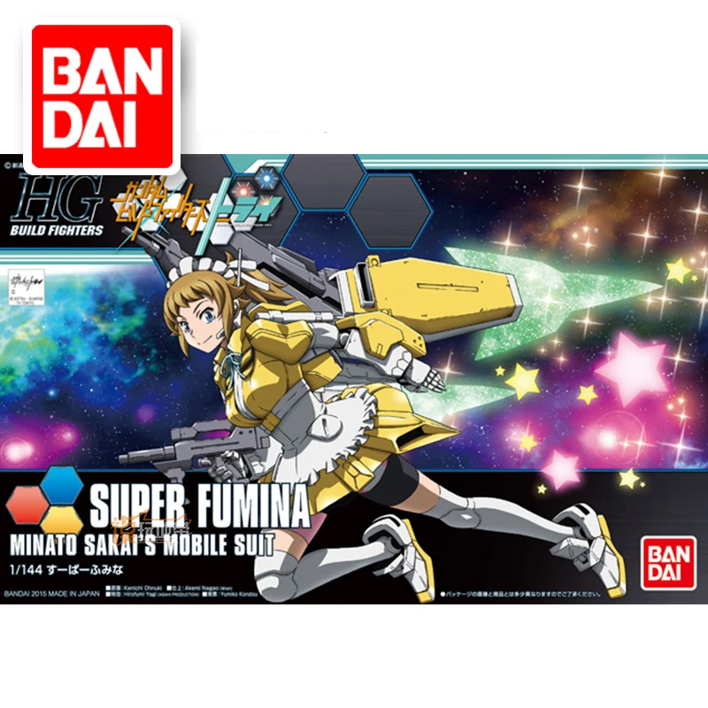 

BANDAI GUNDAM HG HGBF 044 44 1/144 SUPER FUMINA Gundam model assembled Anime action figure toys Decoration Kids Toy Gift