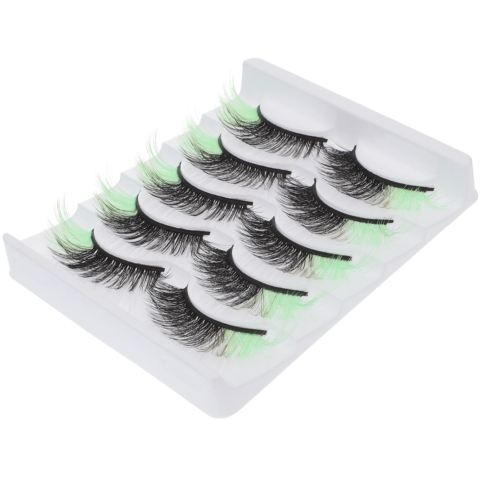 

5 Pairs Natural False Eye Lashes Makeup Eyelash Extensions with Box Colored Eyelashes
