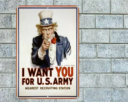 

Знак армии США из алюминия