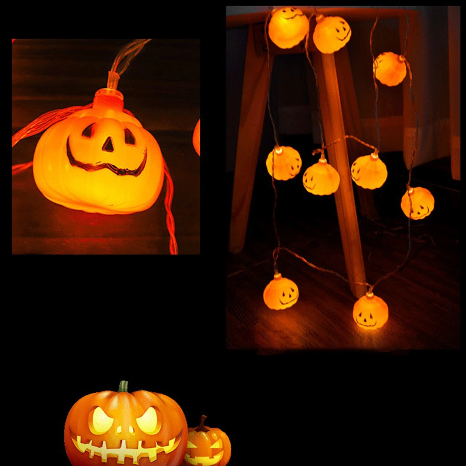 

Декоративная гирлянда с тыквой, 3 м, 20 светодиодов/2 м, 10 светодиодов