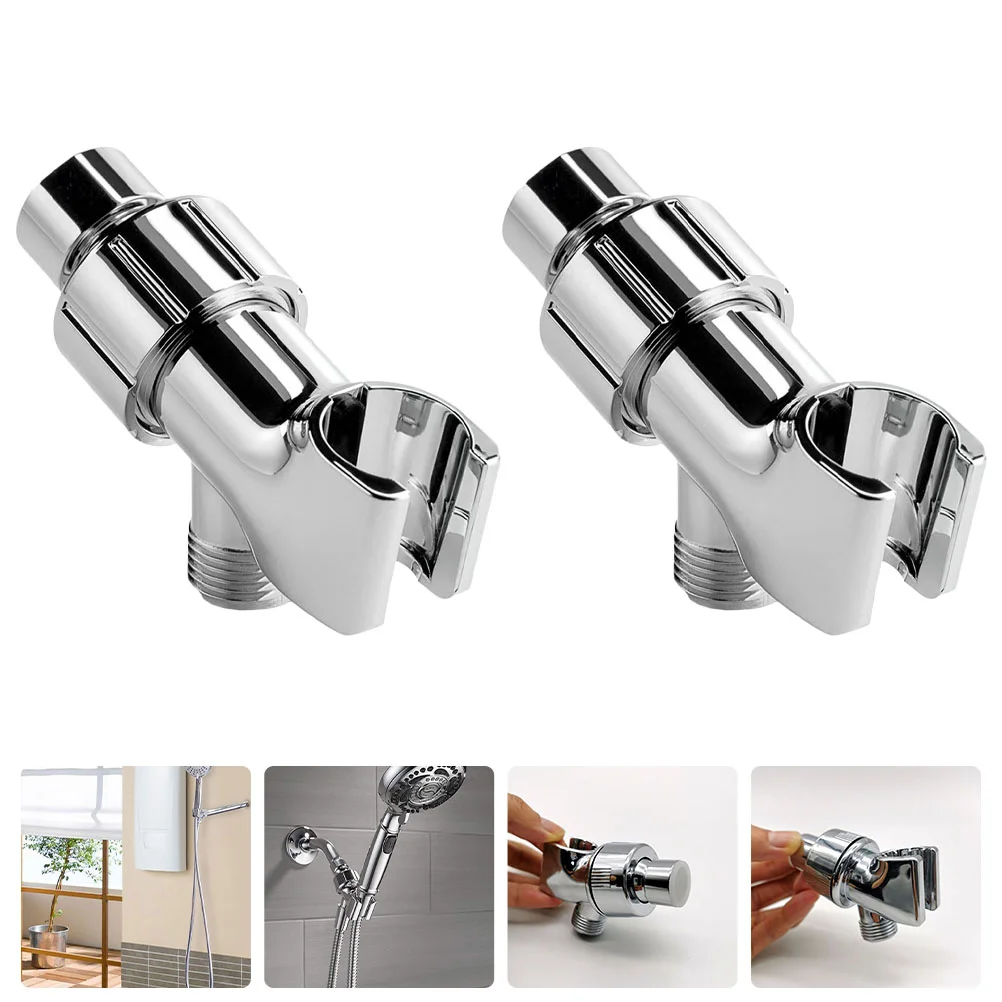 

Shower Head Holder Bracket Arm Handheld Adjustable Mount Universal Sprayer Showerhead Connector Wand Spa Modern Bath Swivel