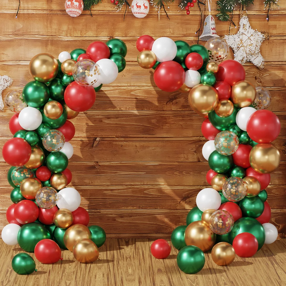 Рождественская Декоративная Арка С Воздушными Шарами Уличные Подвесные