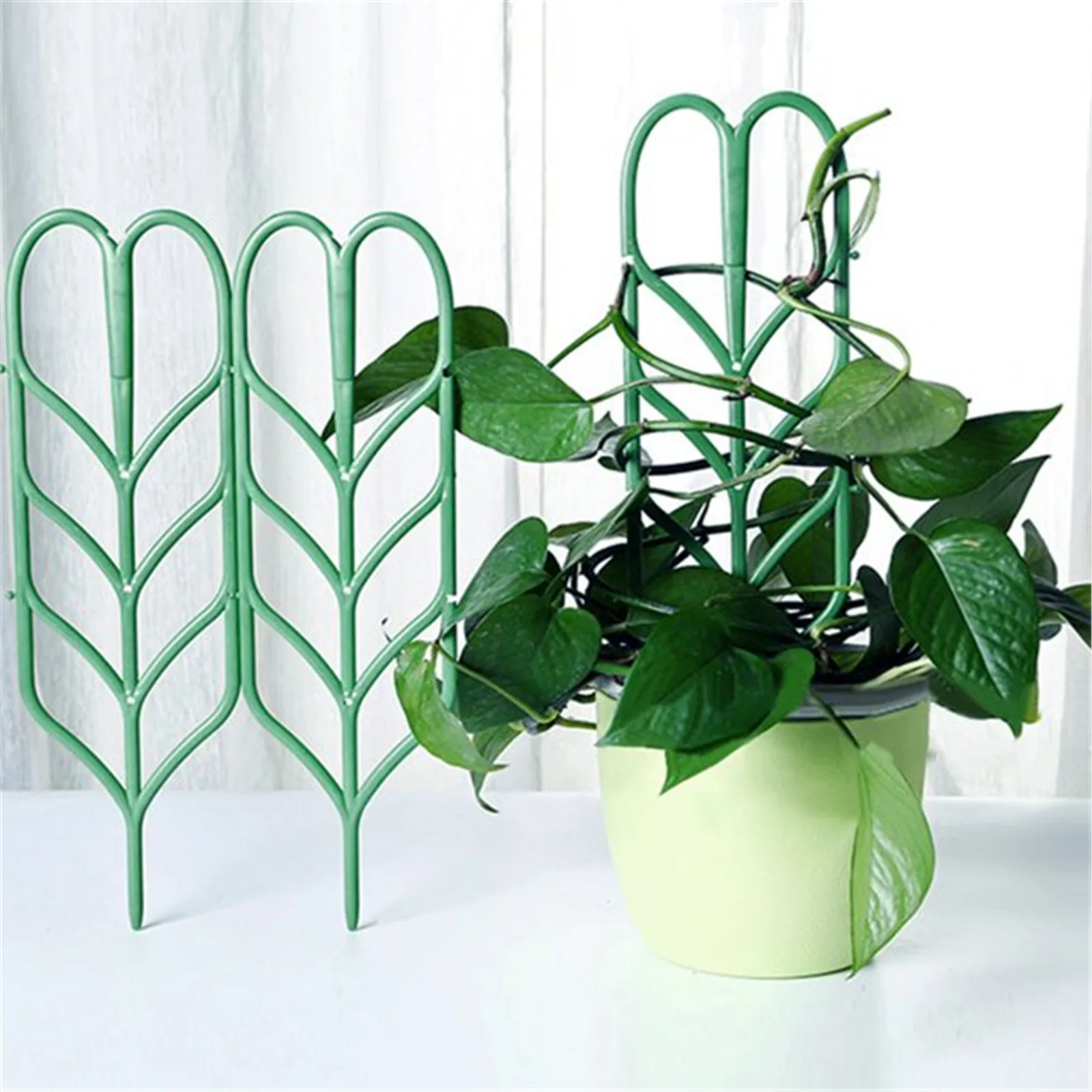 

Plant Trellis Indoor Climbing Plant Trellis Leaf Shape Potted Plant Support Vines Vegetables Flowers Patio Climbing Trellises