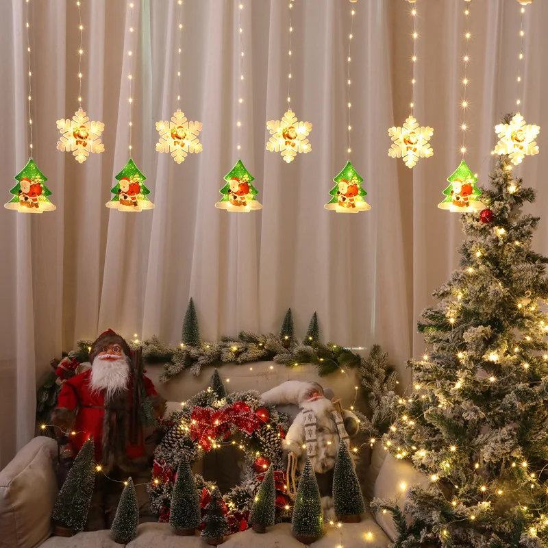 Flashing Modes LED Fairy Curtain Light String Christmas Lights Garden Home Party Patio Decoration Navidad New Room Decor GL214