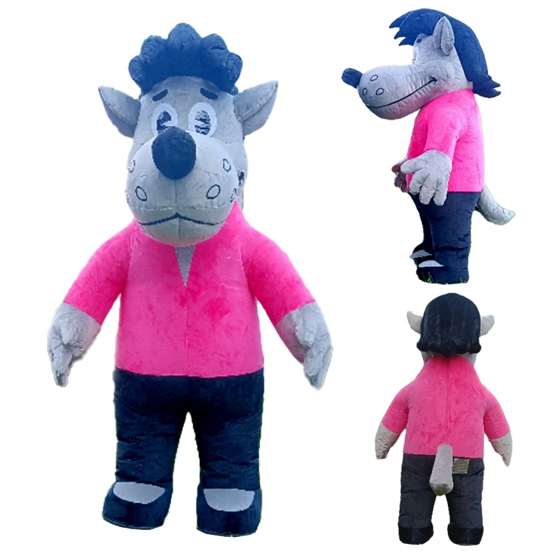 MINISO надувной серый русский волк мультфильм талисман костюм рекламная церемония