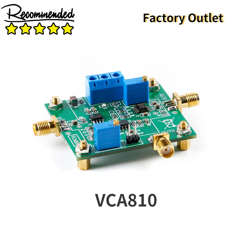 

VCA810 AGC Module Automatic Gain Amplifier Module Wide Frequency Band Voltage Controlled Gain Amplifier Board