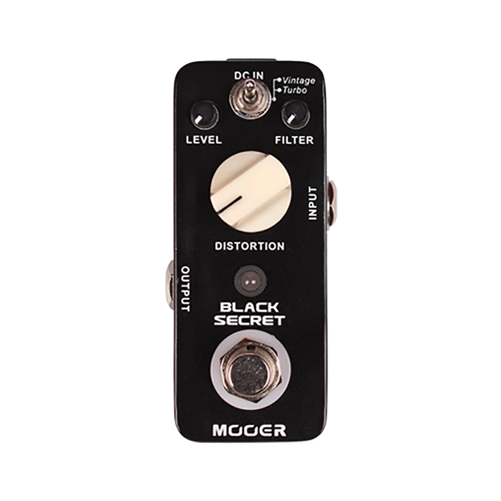 

Mooer Black Secret Distortion Electric Guitar Effect Pedal Mini Pedal Copy From Proco Rat Effect 2 Working Modes Guitar Parts