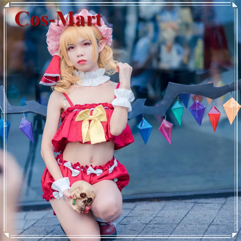 Костюм для косплея фландрид алый из игры Touhou Project фантастический летний