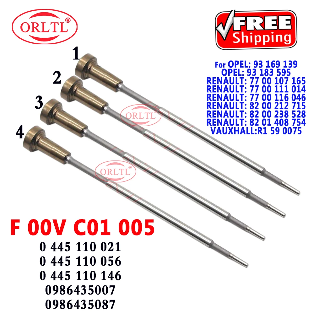 ORLTL F00VC01005 Топливо F 00V C01 005 Дизельный инжектор Клапан 0 445 110 021 0445110056 0445110146 0986435007