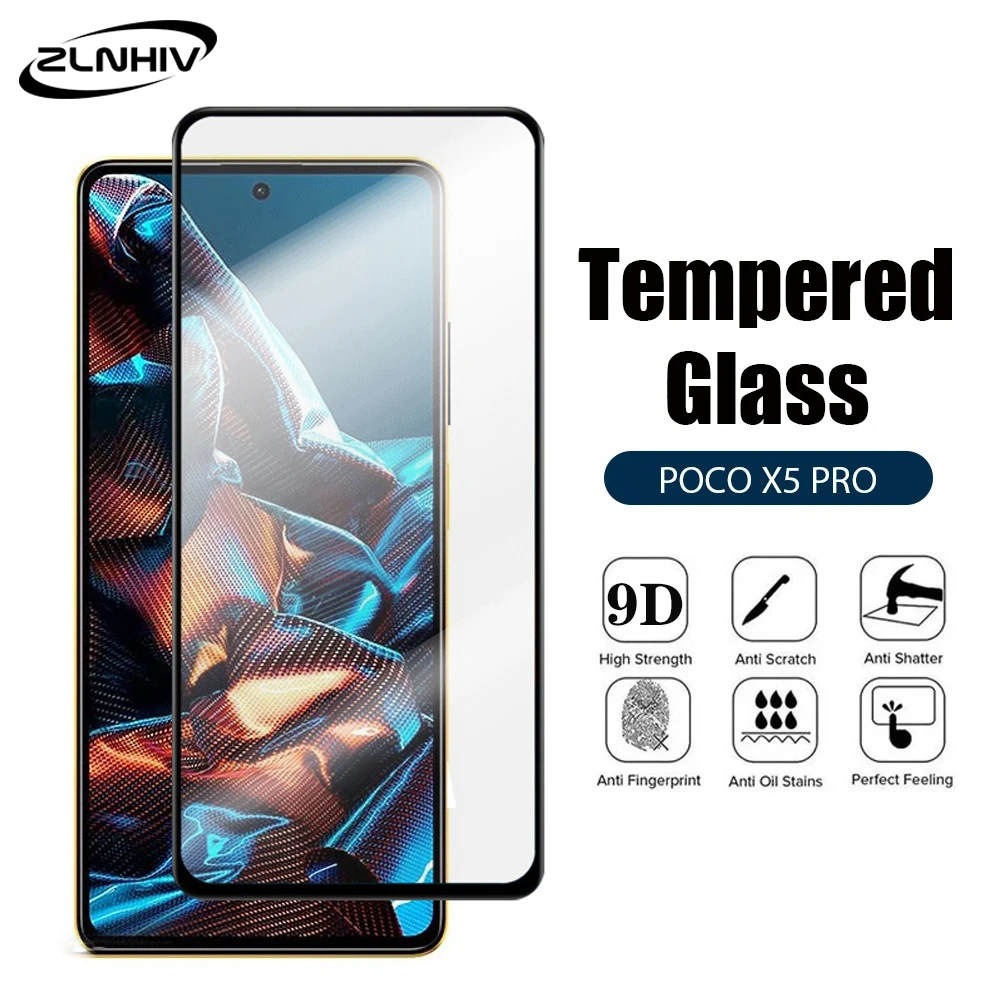 

Защитная пленка zlnвич для xiaomi Poco X5 M5 M5s X4 F4 M4 pro 5G X3 NFC F3 GT, закаленное стекло, защита экрана телефона с полным покрытием