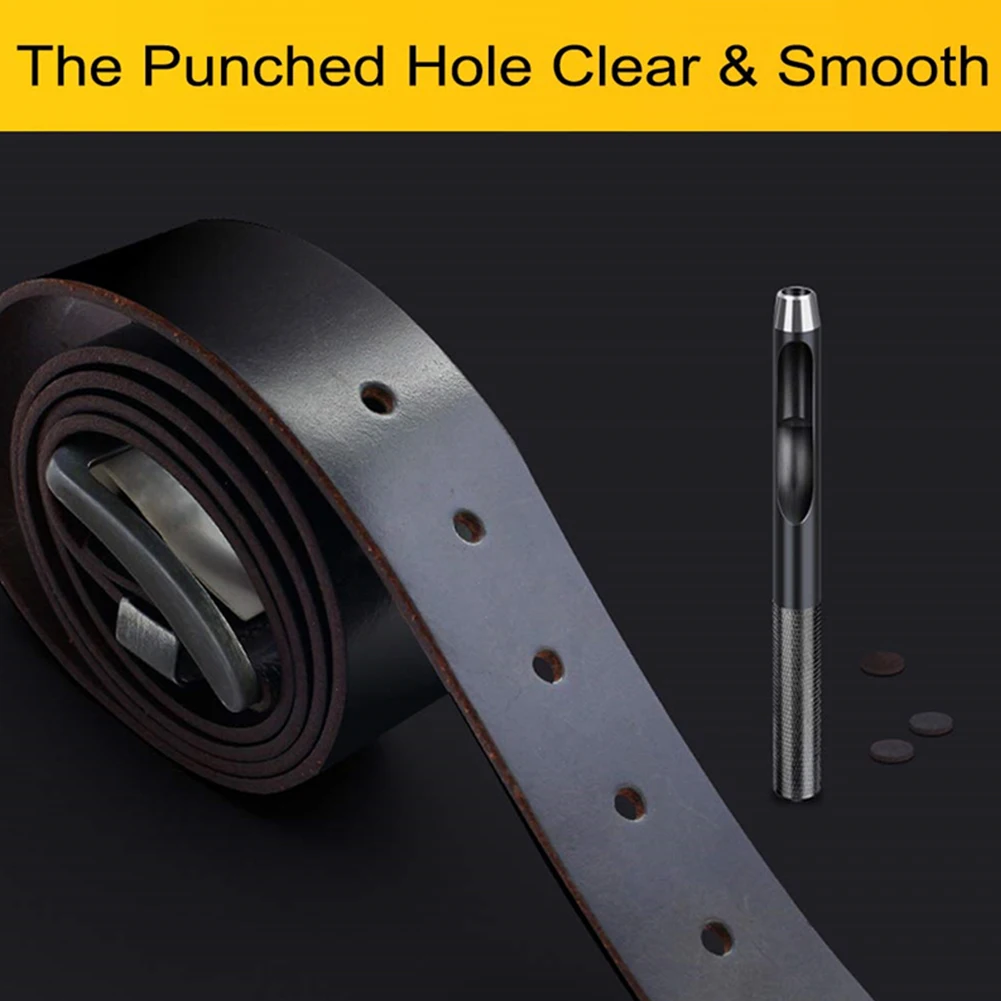 

Durable Hollow Punch Hole Punch Home Repair Leather Modeling 1 Set 12 Pcs