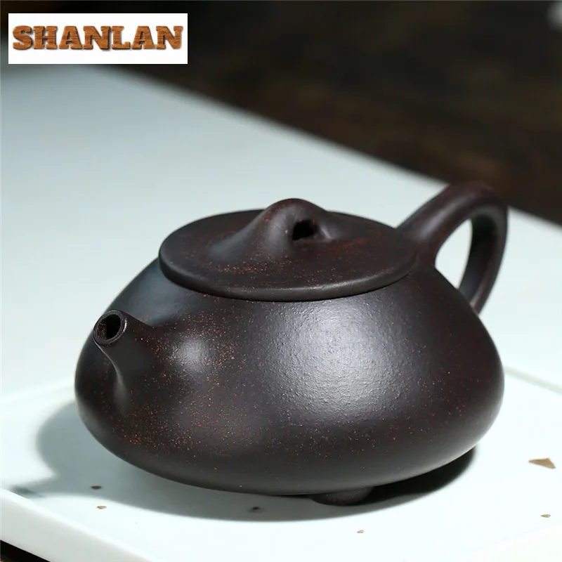 240 мл Эстетический чайник Исин из фиолетовой глины знаменитый мастер каменный