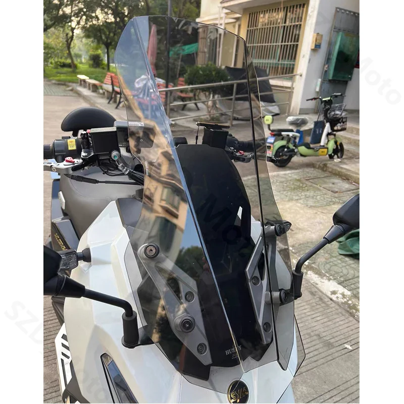 Лобовое стекло для SYM Husky ADX 125 ADX125 2023 2024, аксессуары для мотоциклов, ветровые стекла, ветровые дефлекторы, козырек серого цвета (art.: 3920ca488edf3) - 3920ca488edf3