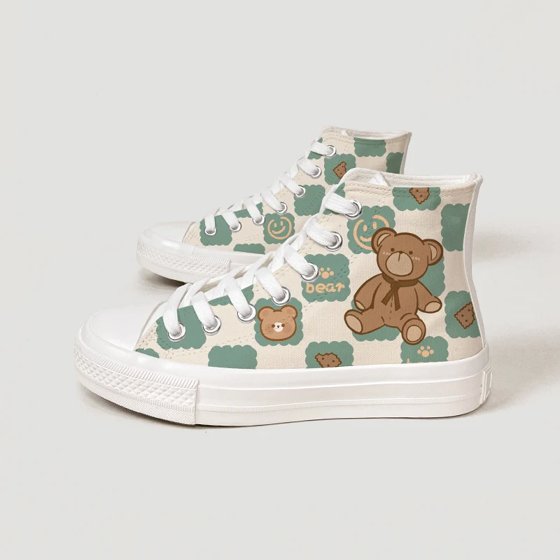 Женские кроссовки на плоской подошве Amy and Michael парусиновые с высоким берцем и