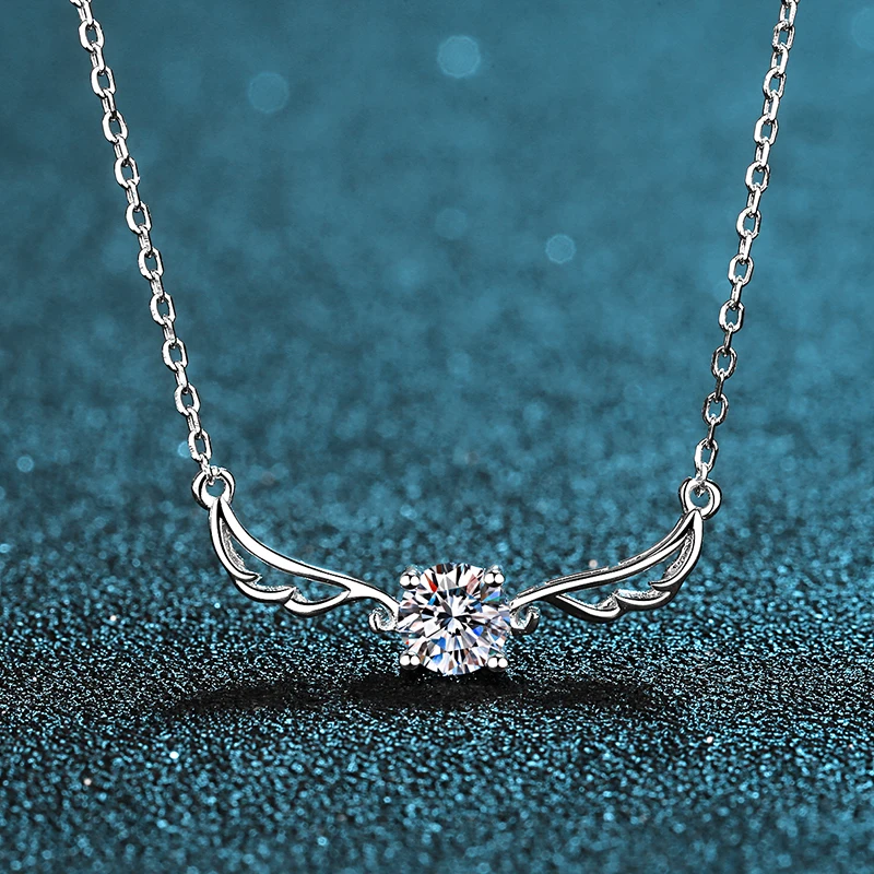 

925 sterling silver Double tassel butterfly Pendant necklace Ladies engagement gift fine jewelry