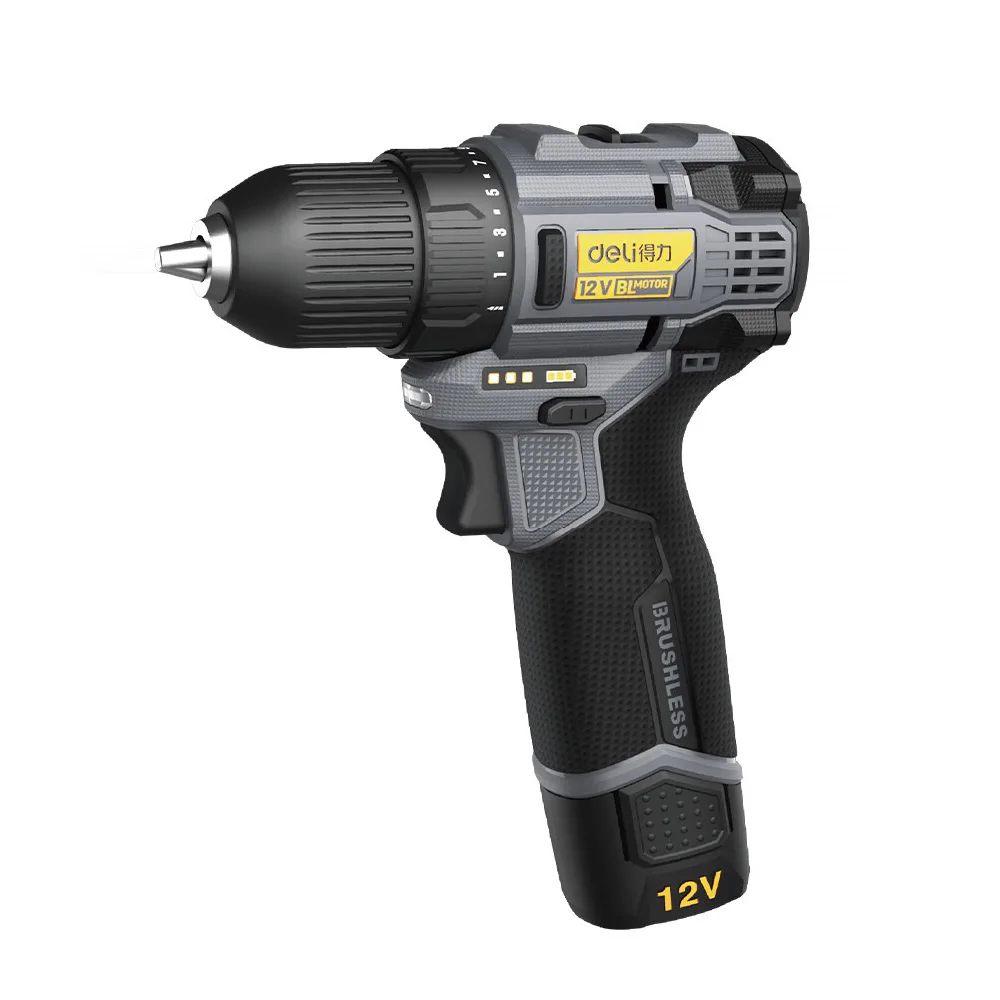 

Xiaomi Deli Brushless Lithium Electric Drill Rechargeable12V 28N.m Electric Drill Large Torque Electric Screwdriver Tool Kits
