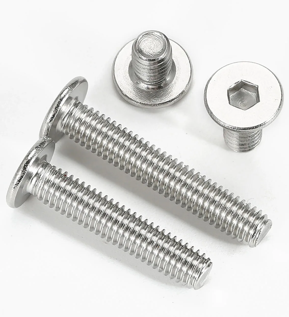 Сверхтонкий шестигранный винт M2 M2.5 M3 304 из нержавеющей стали см с низкой плоской