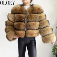 2022 new style woman real raccoon fur jacket winter warm coat 100 real fur long sleeves top quality natural raccoon fur coat
